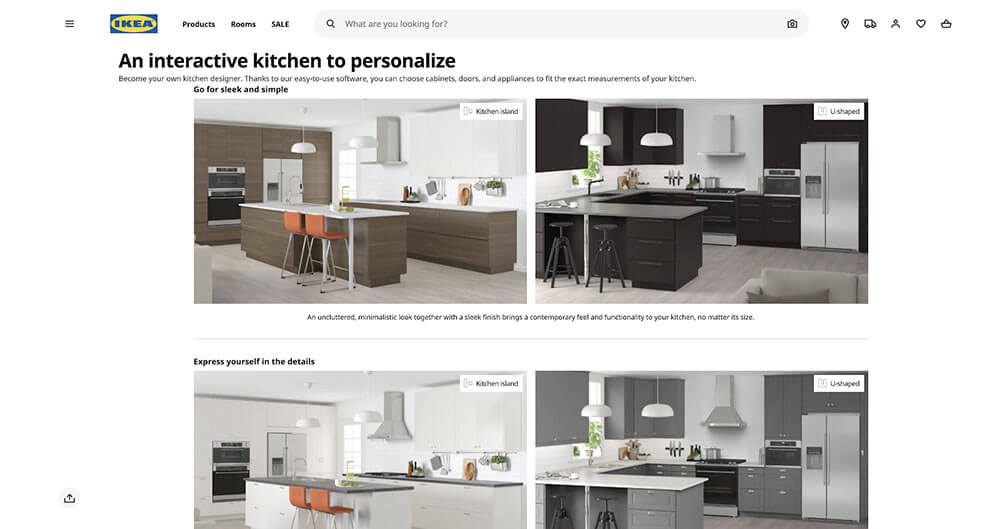 screenshot home page IKEA 3D Kitchen Planner