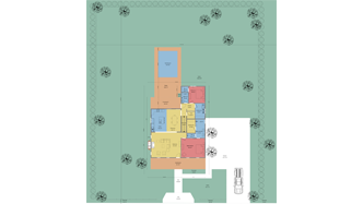 Plano 2D del paisaje realizado con Cedreo