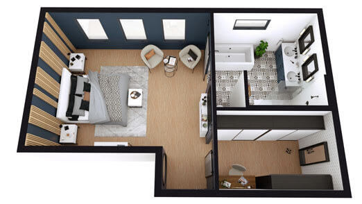 3d master bedroom floor plan created on mac
