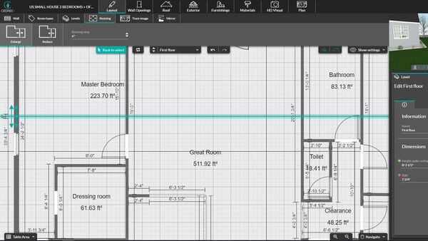 Screenshot resize plan