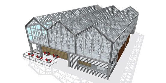 Rendering generated with Sketchup