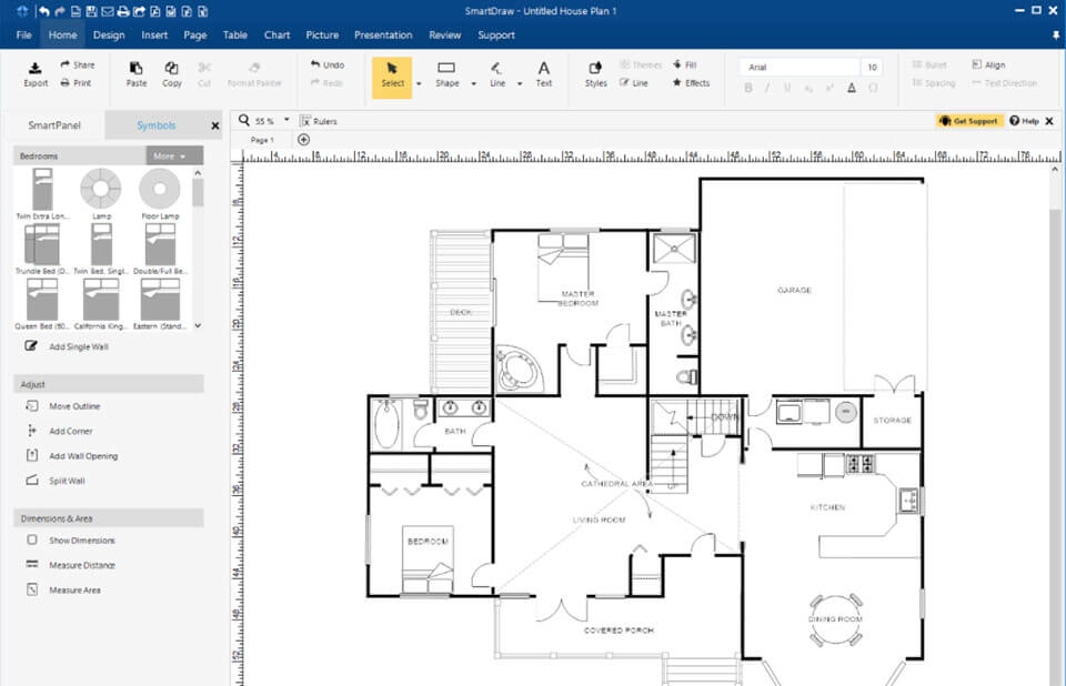 Architectural Drawing Software - Draw Architecture Plans | Free Online App