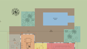 Backyard 2D floor plan