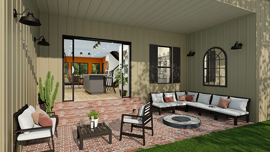 Indoor/Outdoor Space Rendering for Wellness