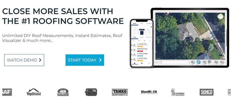 iRoofing home page